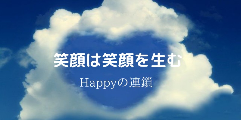 青空　雲でハート