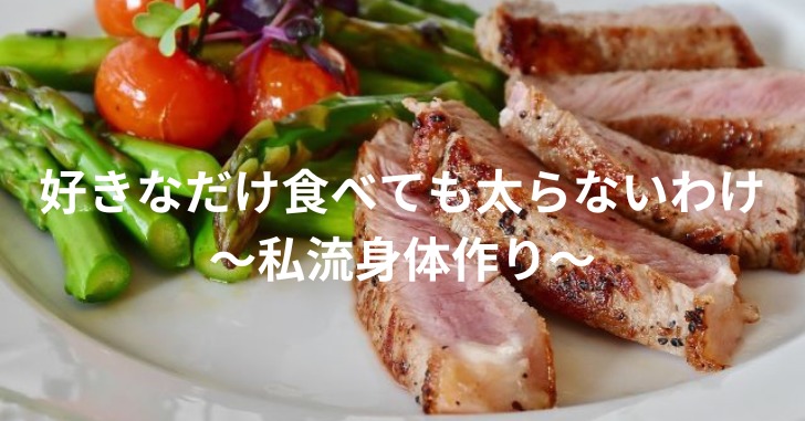 お皿の上にお肉と野菜