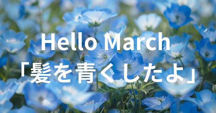 ネモフィラの花が一面に広がる